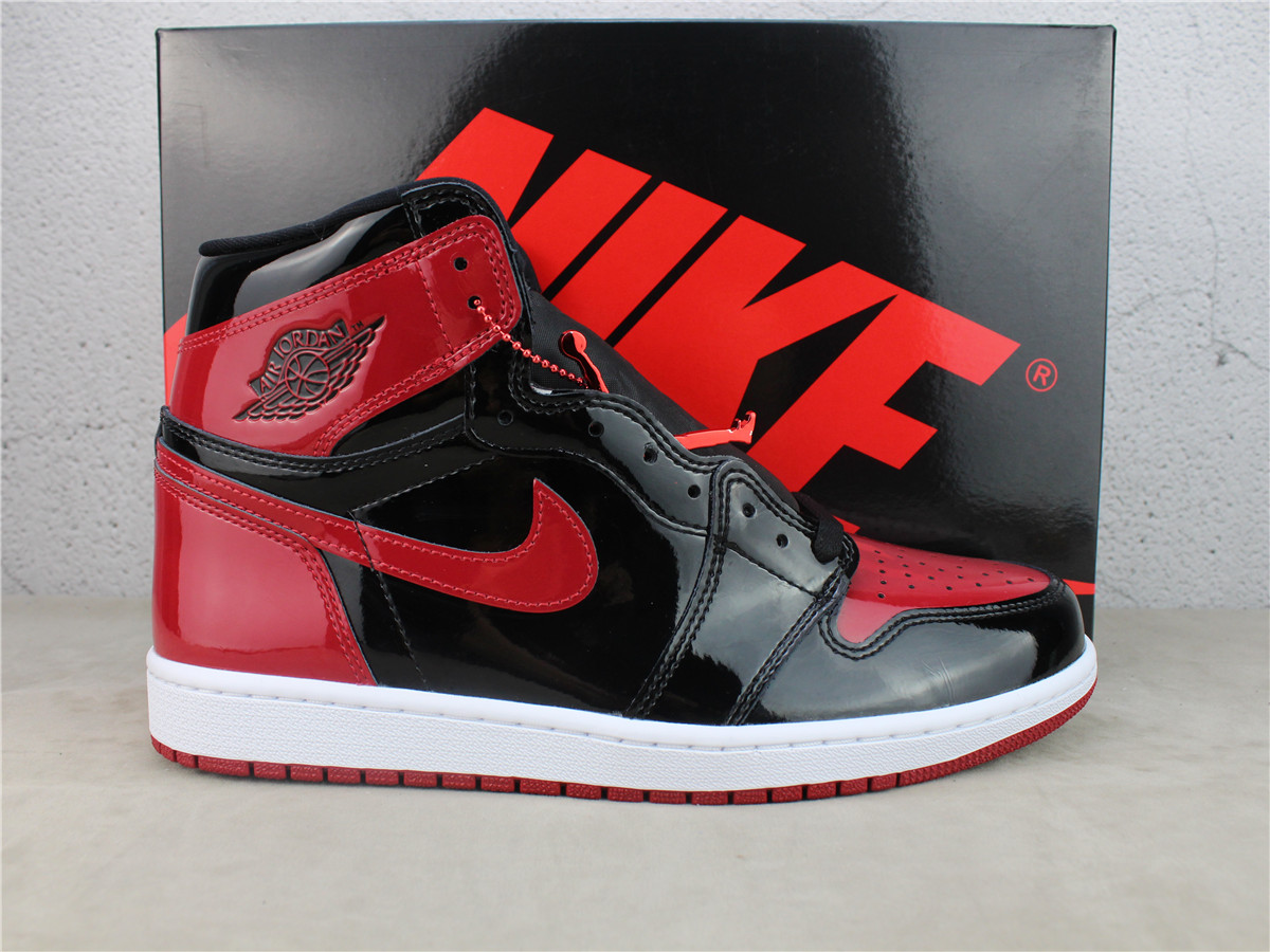 LJR Batch Air Jordan 1 Retro High OG Bred Patent 555088-063